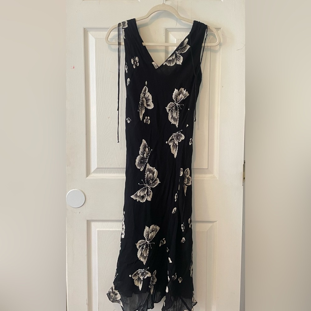 Y2K Sequin Butterfly midi dress